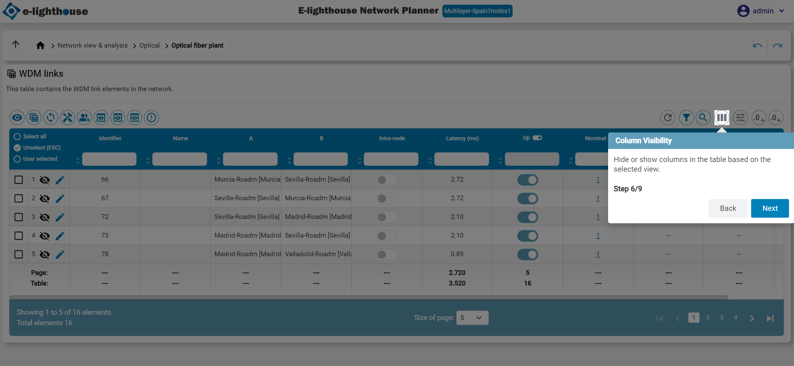 Step 6 of 9 in the Control Window tour