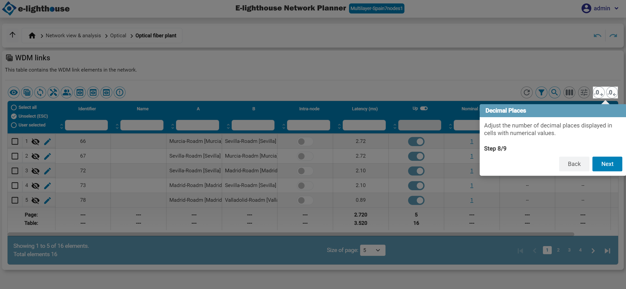Step 8 of 9 in the Control Window tour