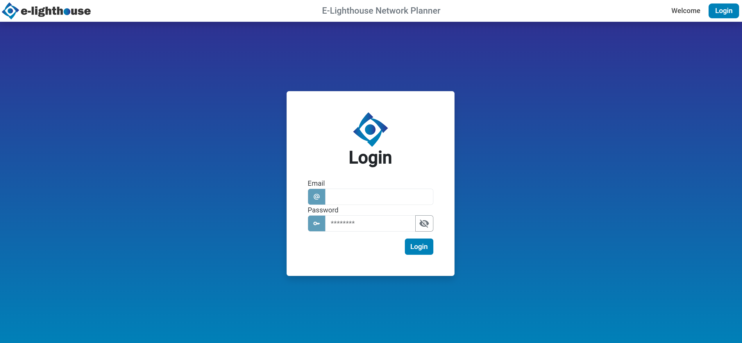 Login page