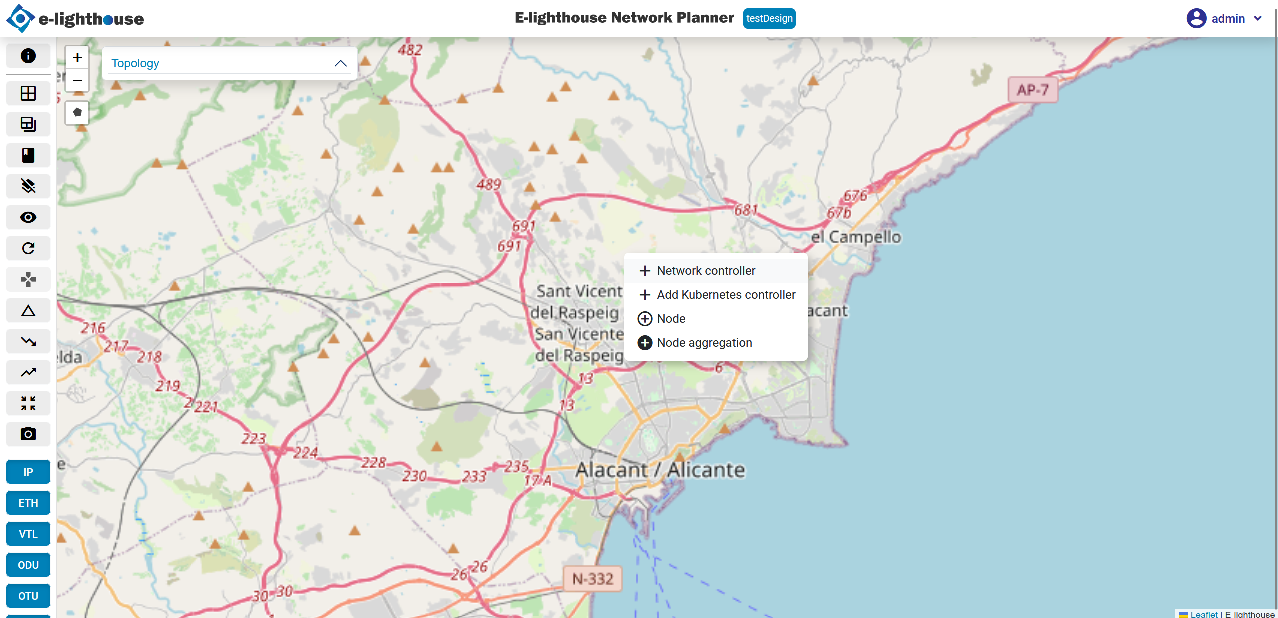 Right click > Network controller