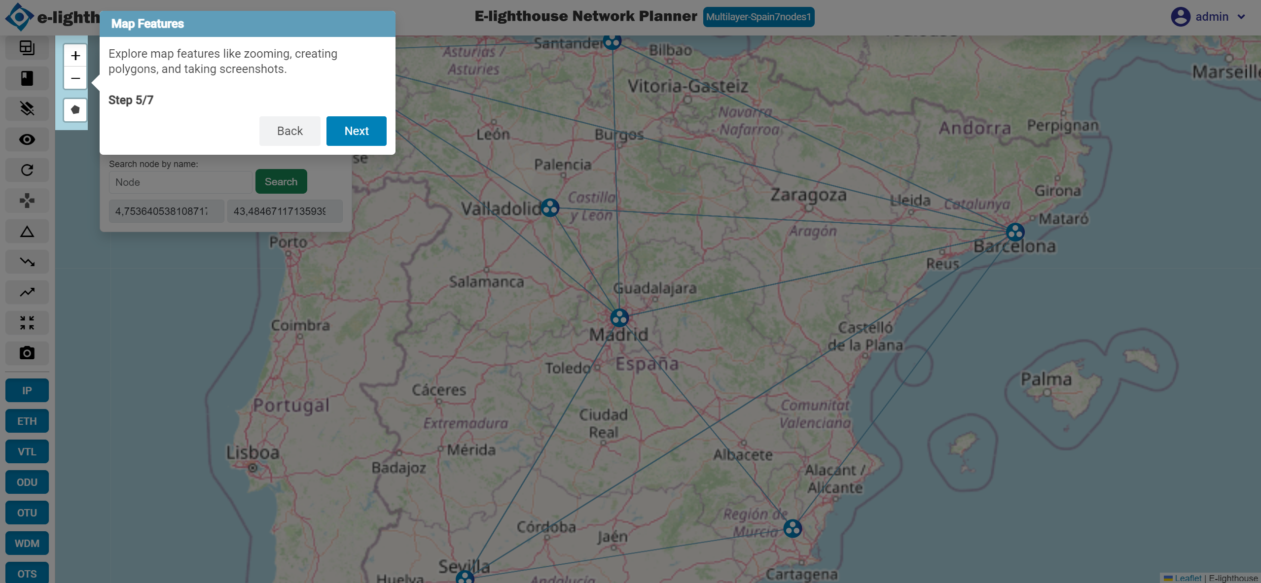 Step 5 of 7 in the Topology tour